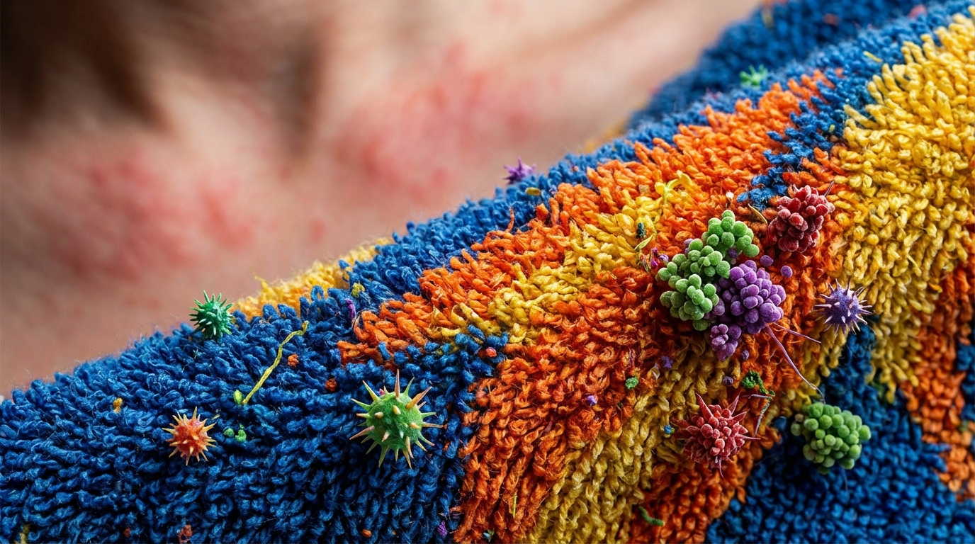 découvrez l'erreur méconnue liée à l'utilisation des serviettes de toilette qui aggrave mycoses et eczéma, au-delà de la simple fréquence de lavage, et apprenez à mieux protéger votre peau.