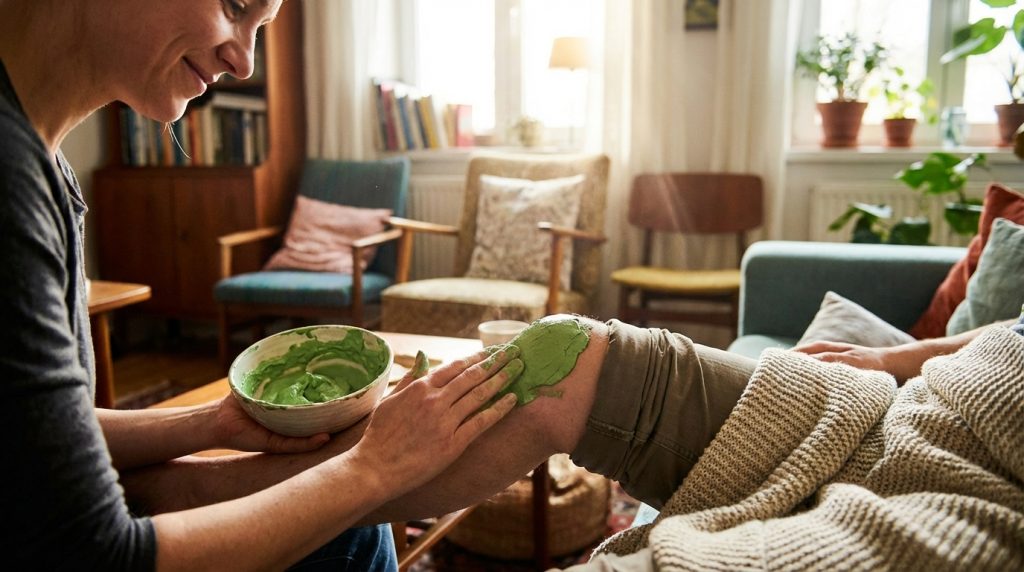 découvrez combien de temps laisser agir un cataplasme d'argile verte anti-inflammatoire pour soulager efficacement douleurs et inflammations.