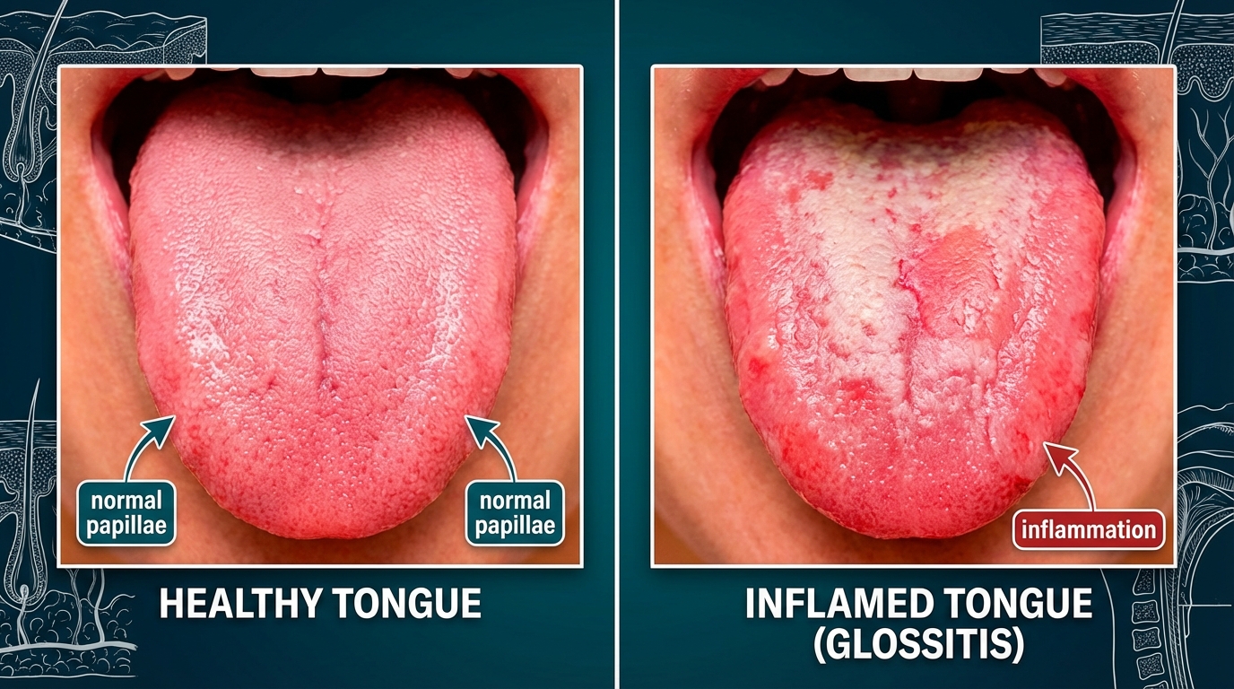 découvrez les causes possibles d'une langue rouge, qu'il s'agisse d'une carence ou d'une maladie, et apprenez à reconnaître les signes importants pour votre santé buccale.